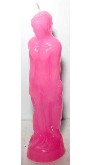 Pink Male candle - Click Image to Close