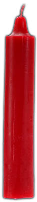 9" Red pillar - Click Image to Close