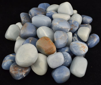 1 Lb Angelite tumbled - Click Image to Close