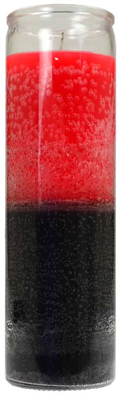 Red & Black Double Action Plain Candle