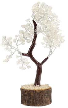 Quartz gemstone tree